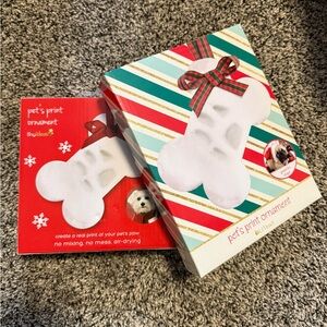NEW Dog Bone Paw Print Ornament Kit - Set of 2